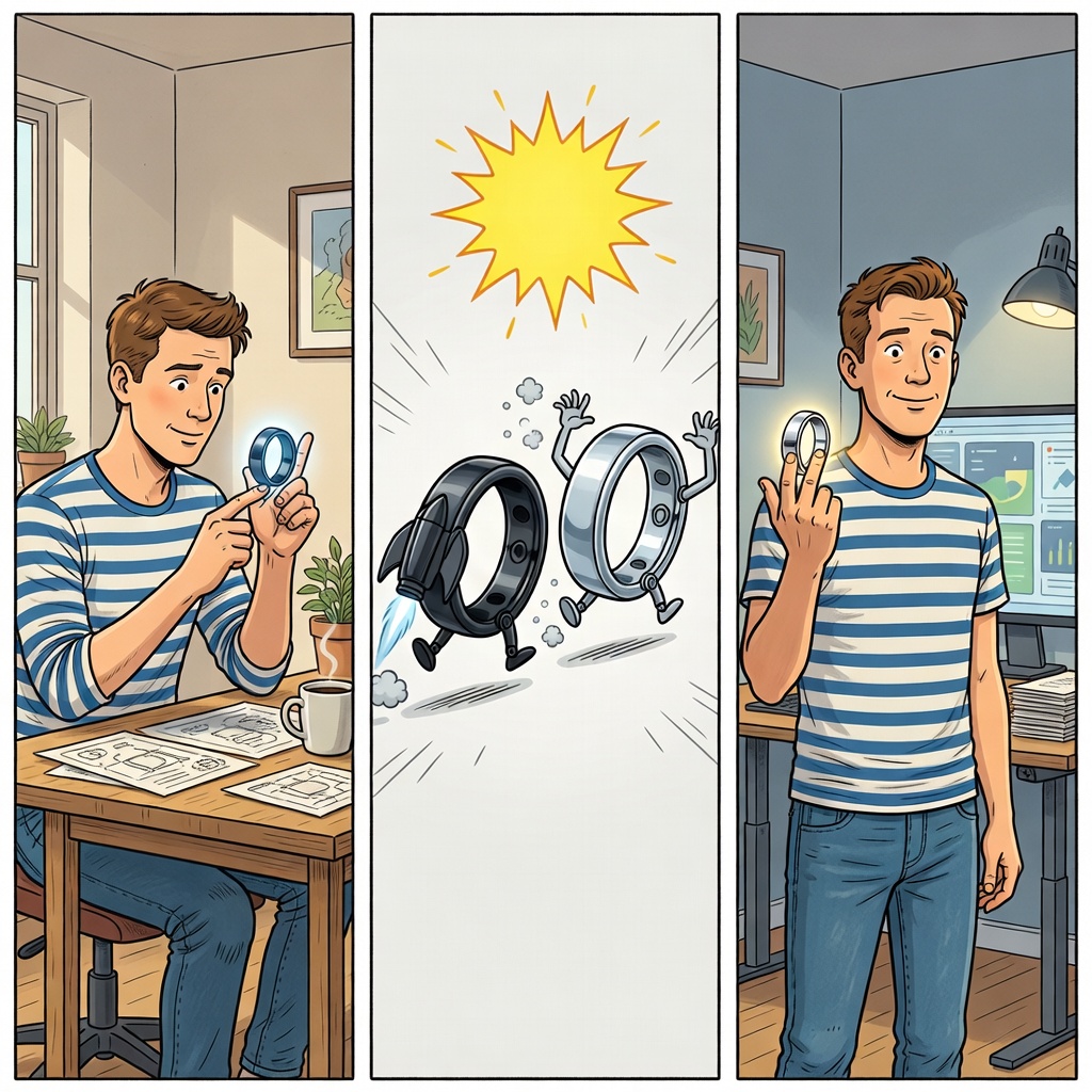 Честный обзор: почему Oura Ring победил Ultrahuman Air в 30-дневном сравнении - превью